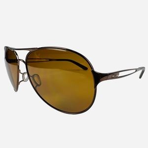 Oakley Caveat 004054 Gold Pilot Metal Sunglasses Frames polarized